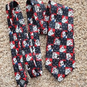 Disney 101 Dalmatians Red and Black Tie, Guc